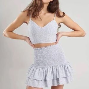 Garage purple floral skirt